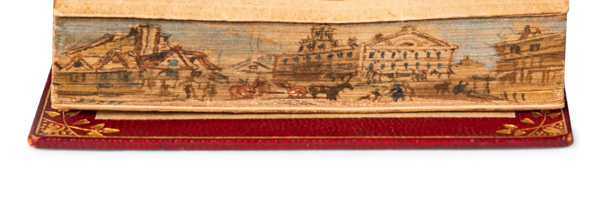[FORE-EDGE PAINTING] -- A Group of 4 works in 5 volumes regarding Courtly Love and Victorian Medievalism concealing fore-edge paintings, comprising: