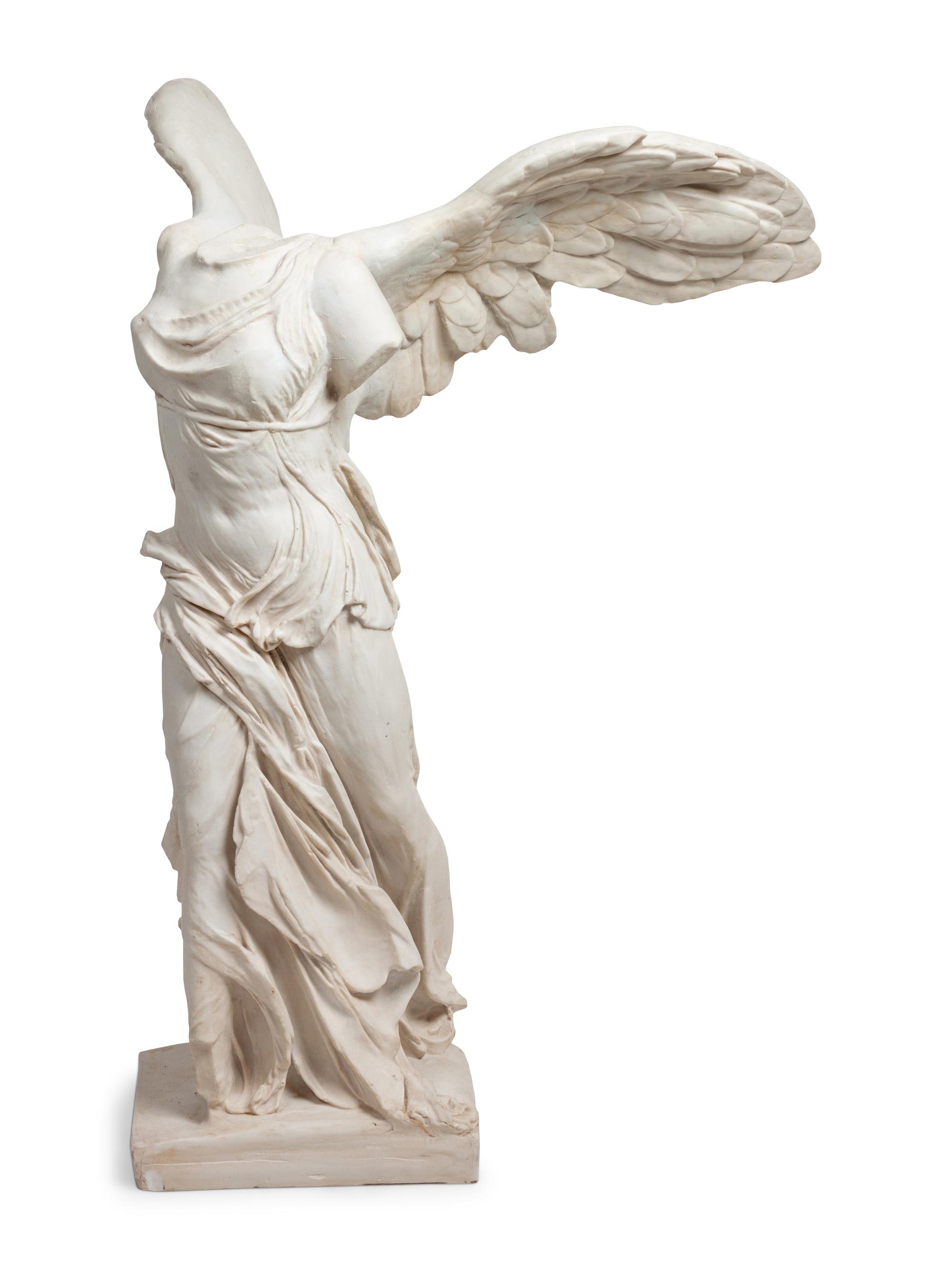 Two Composition Winged Victory Statues