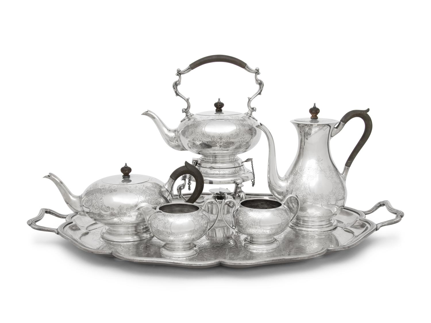 A Canadian Silver Five-Piece Tea and Coffee Service