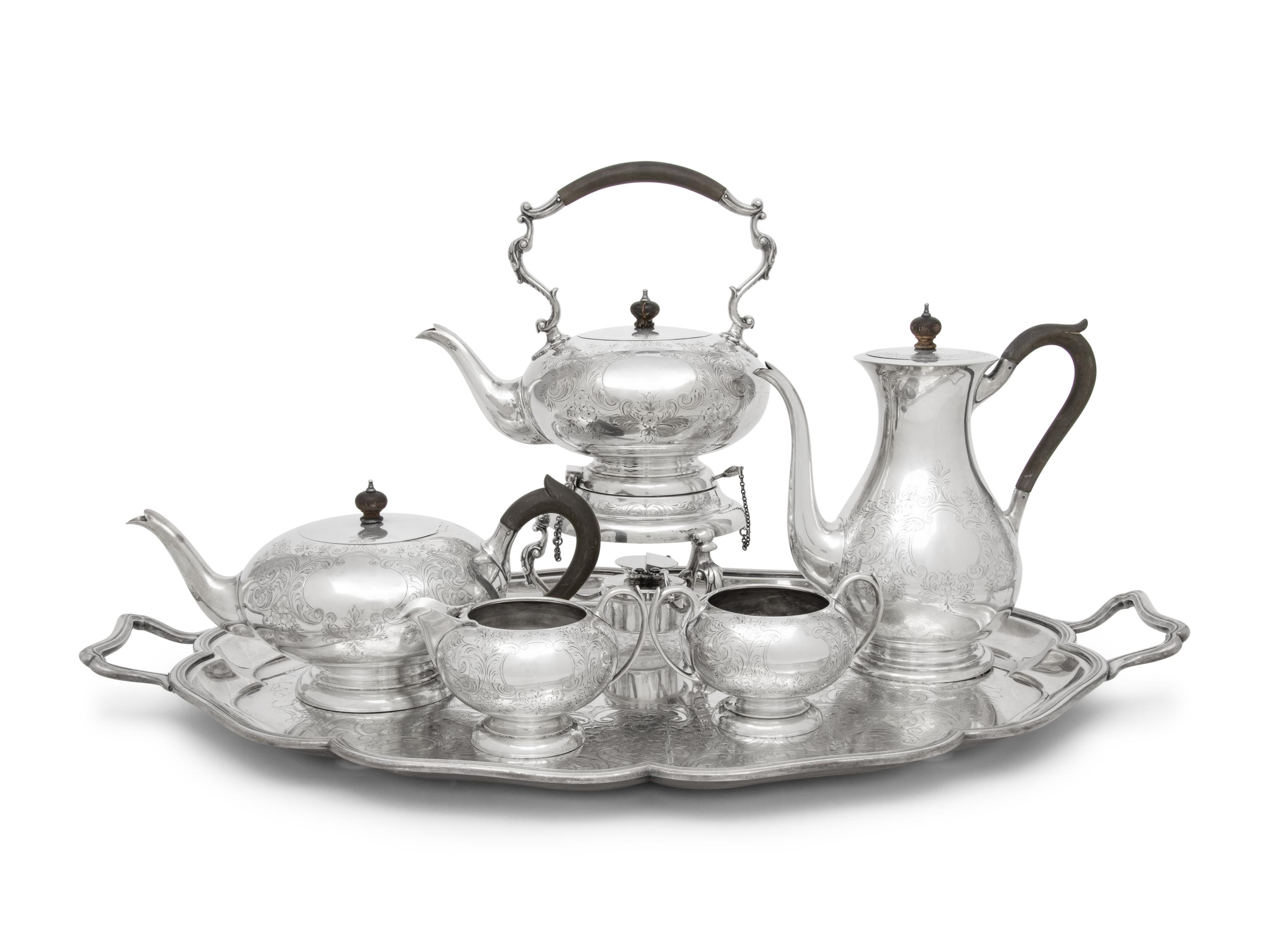A Canadian Silver Five-Piece Tea and Coffee Service