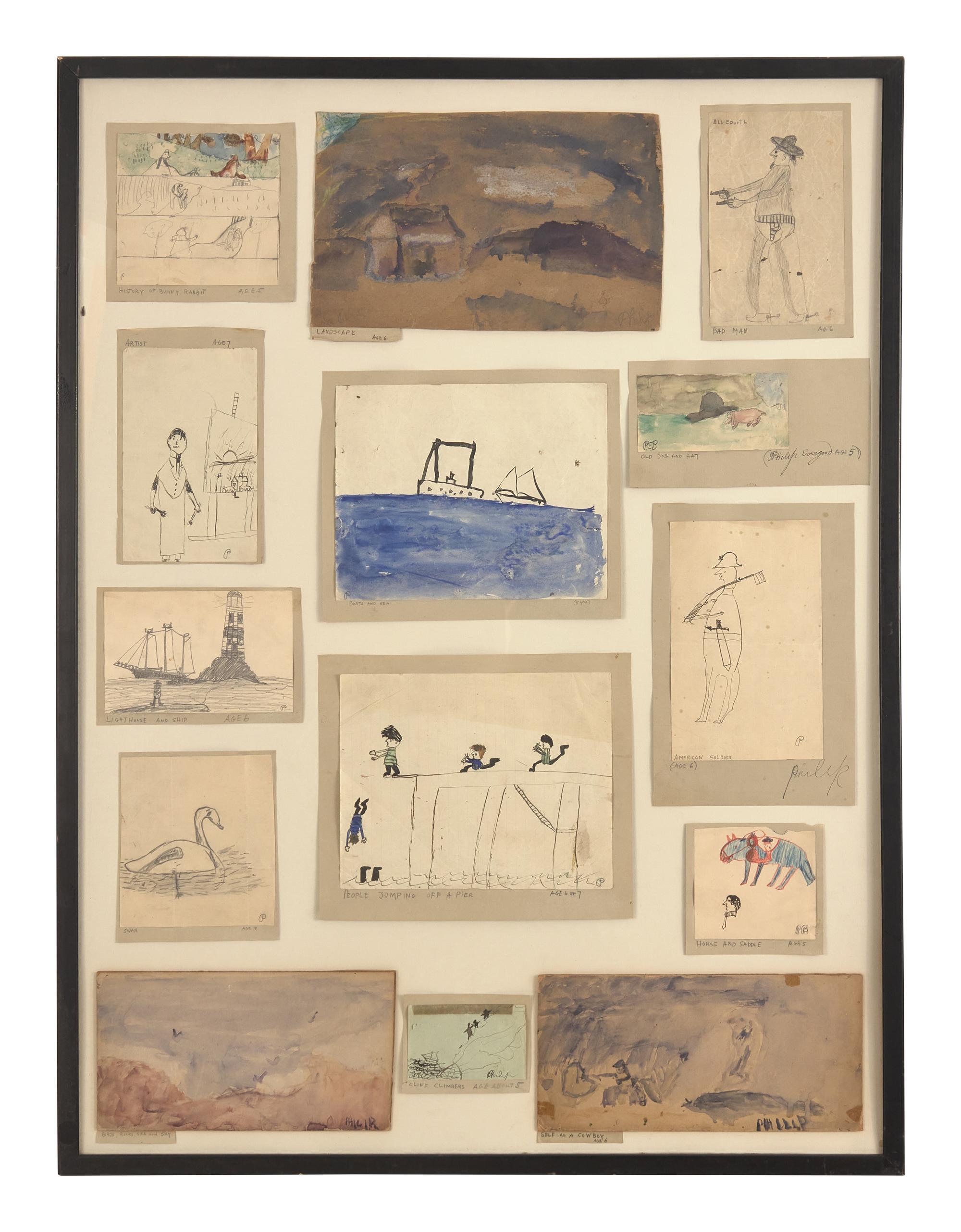 History of Bunny Rabbit and Thirteen Other Childhood Drawings (14)