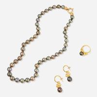 A Collection of Black Pearl Jewelry