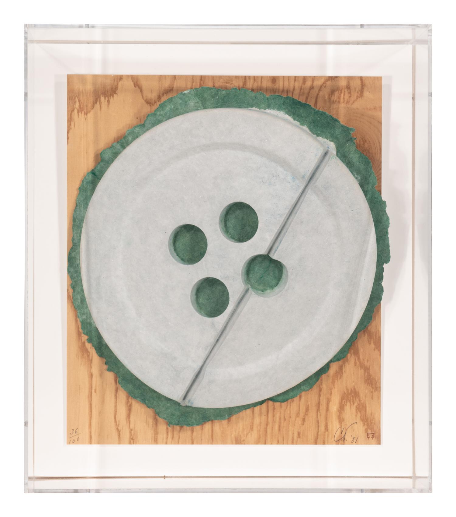 Split Button Model (Broken Button), 1981