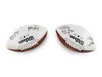 A Group of Multi Signed Paul Hornung Celebrity Golf Tournament Autograph Footballs From the Collection of Mike Ditka