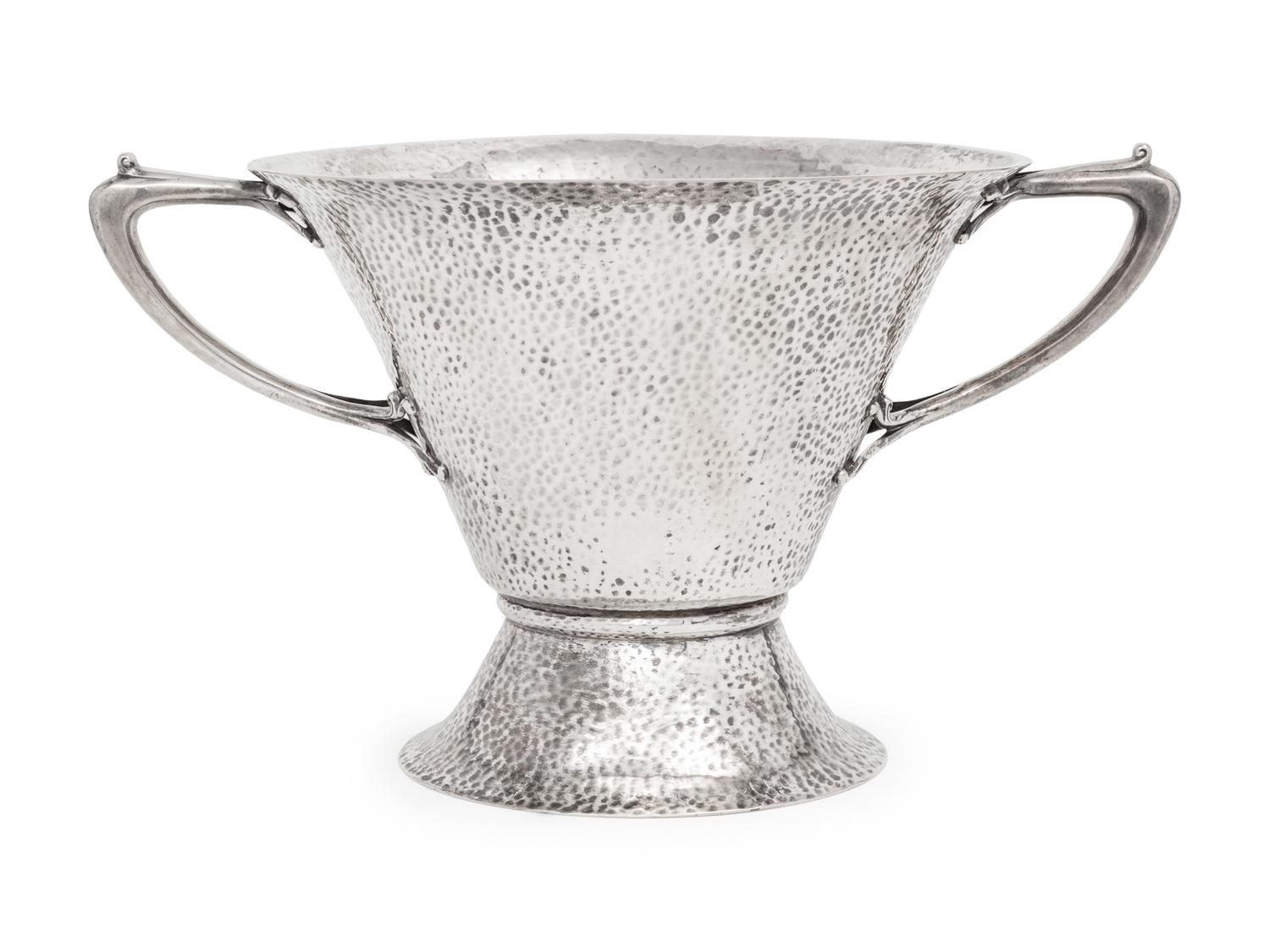An English Arts and Crafts Silver Wine Cooler