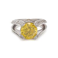 IRRADIATED DIAMOND AND DIAMOND RING