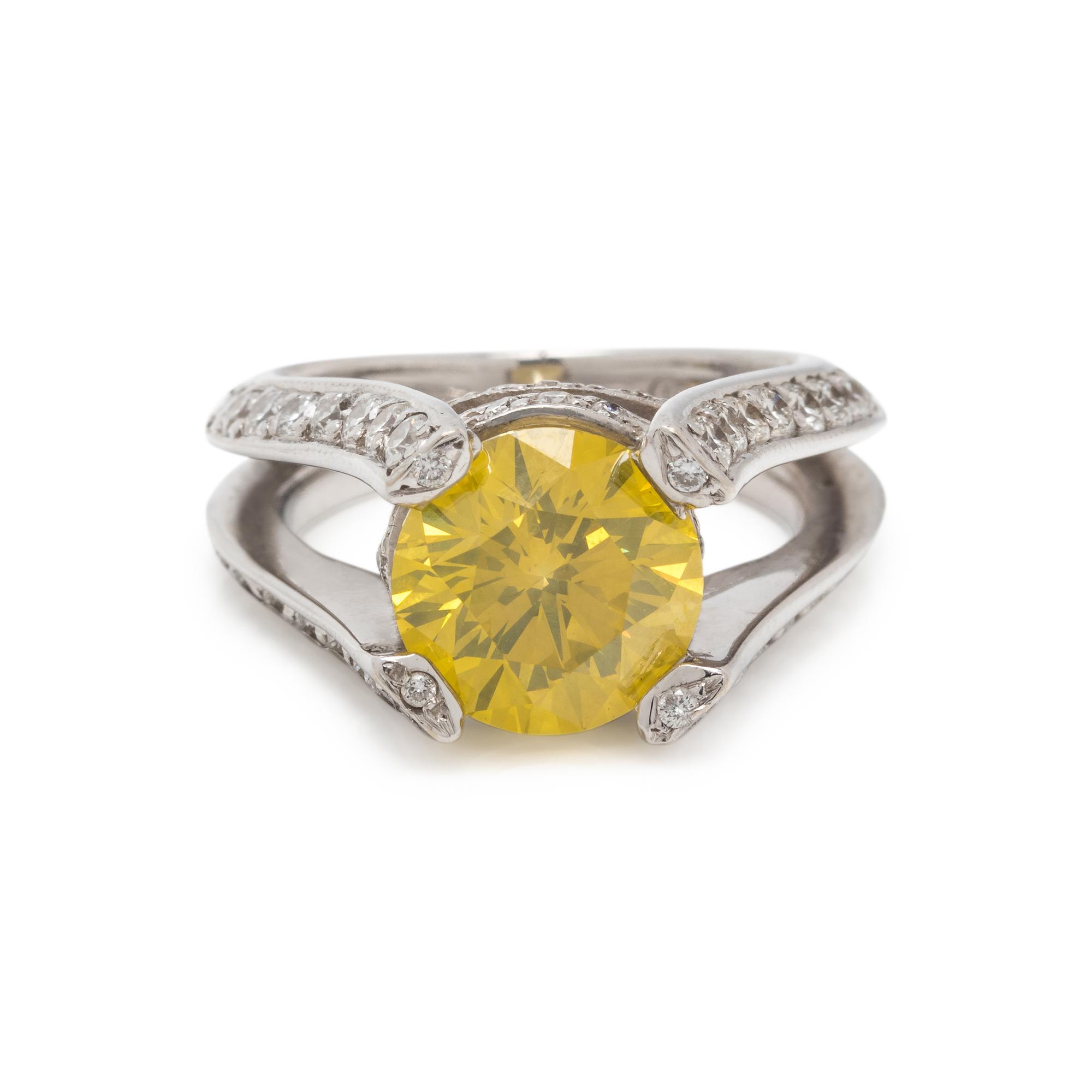 IRRADIATED DIAMOND AND DIAMOND RING