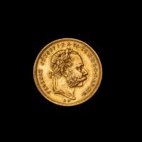 An Austro-Hungarian Empire 1876 Franz Josef I 20 Franc/8 Forint Gold Coin