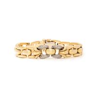 YELLOW GOLD AND DIAMOND BRACELET