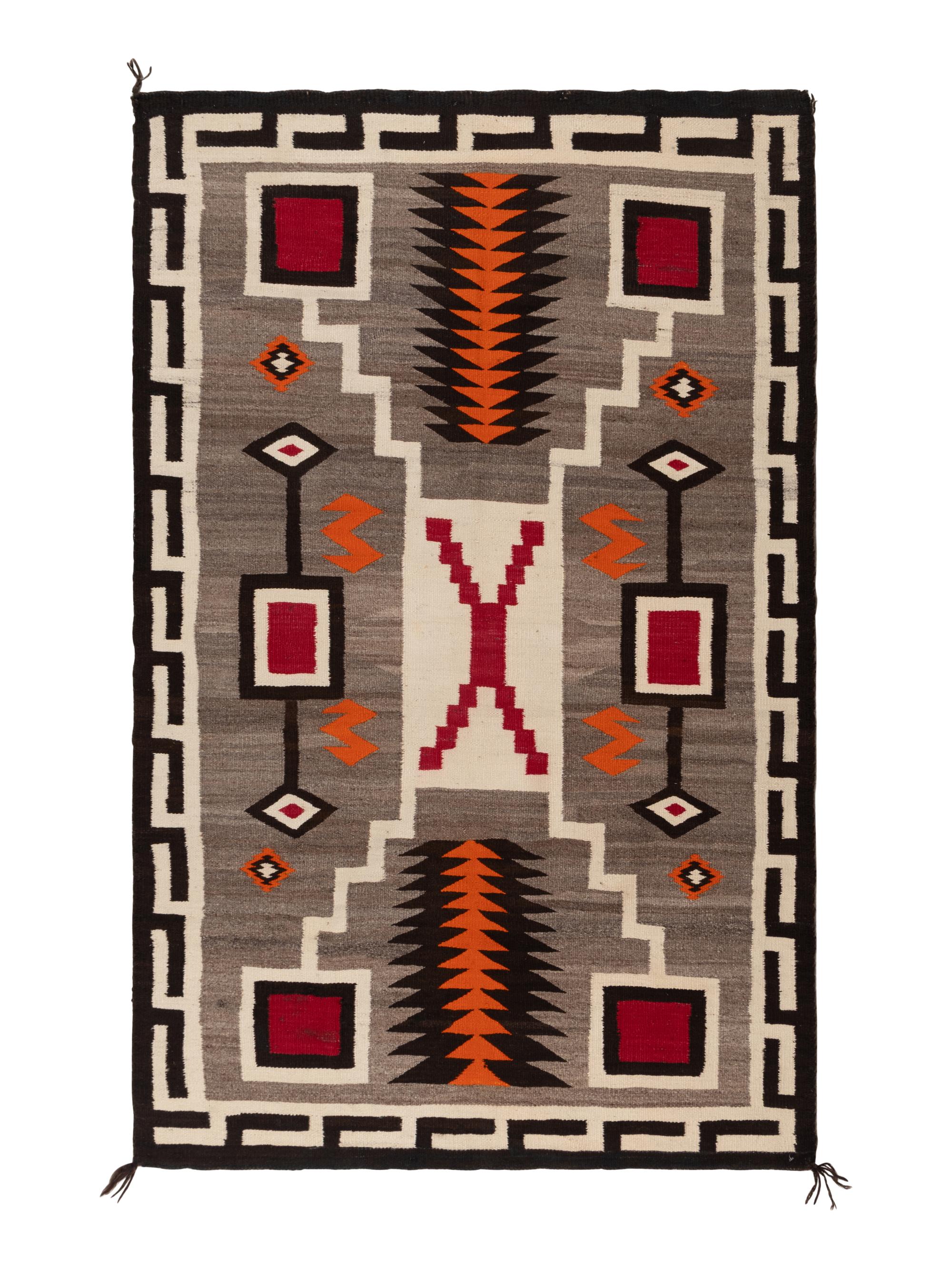 Navajo Storm Pattern Weaving [Rug]