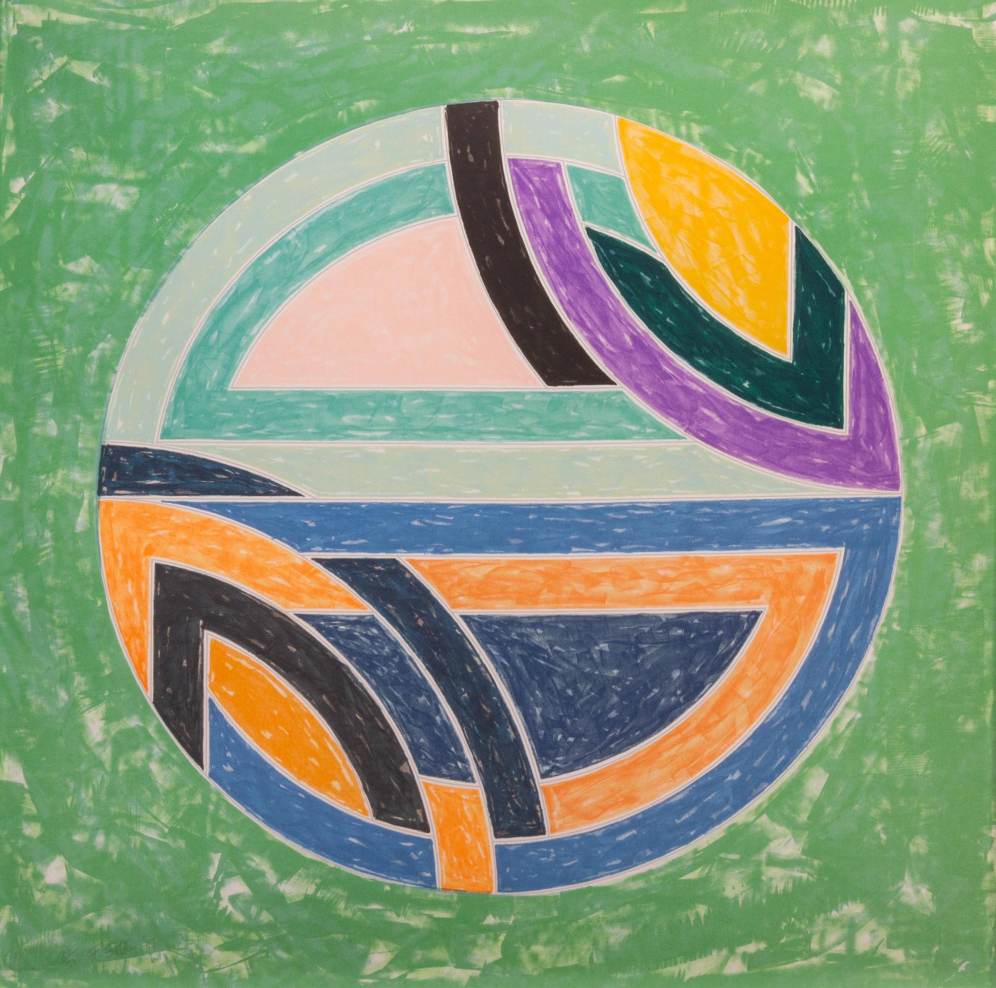 Frank Stella, (American b. 1936), Sinjerli Variation Squared on Colored Ground II, 1981