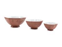 Nine Zisha Pottery Tea Cups