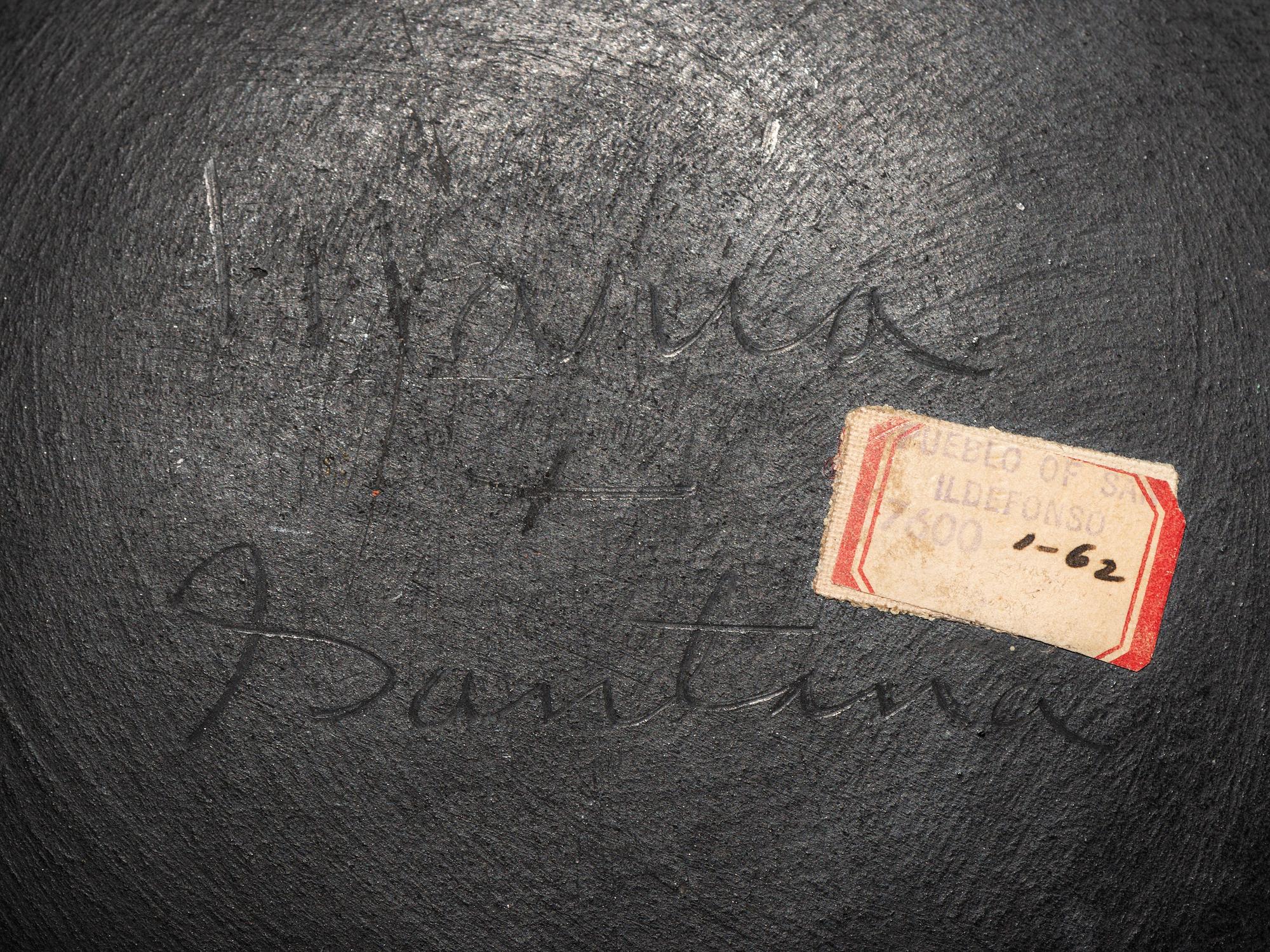 Blackware Pottery Plate, PLUS