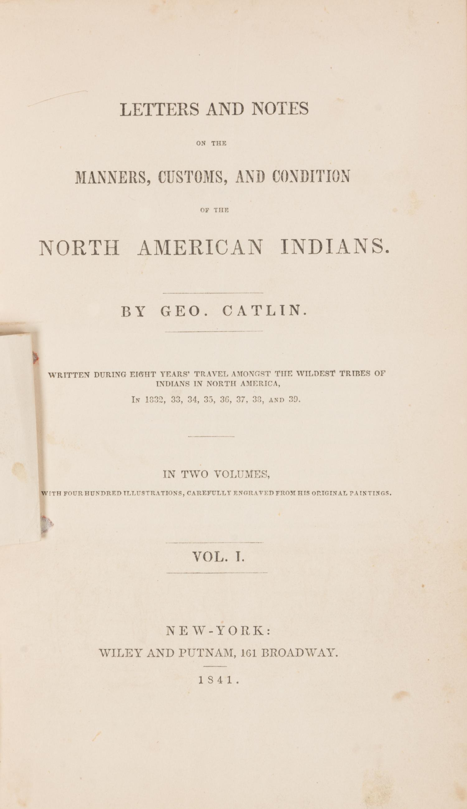 CATLIN, George (1796-1872)