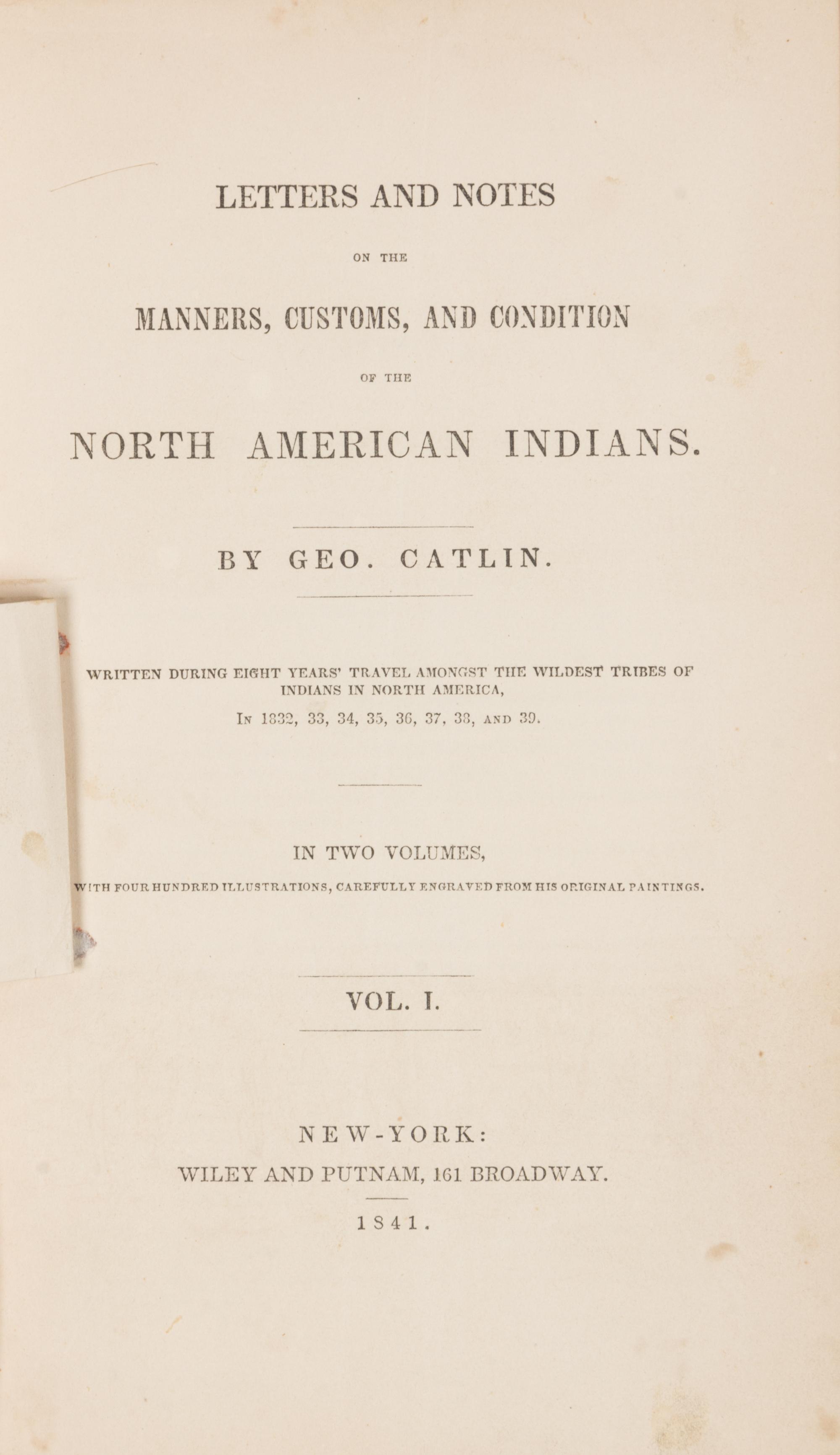 CATLIN, George (1796-1872)