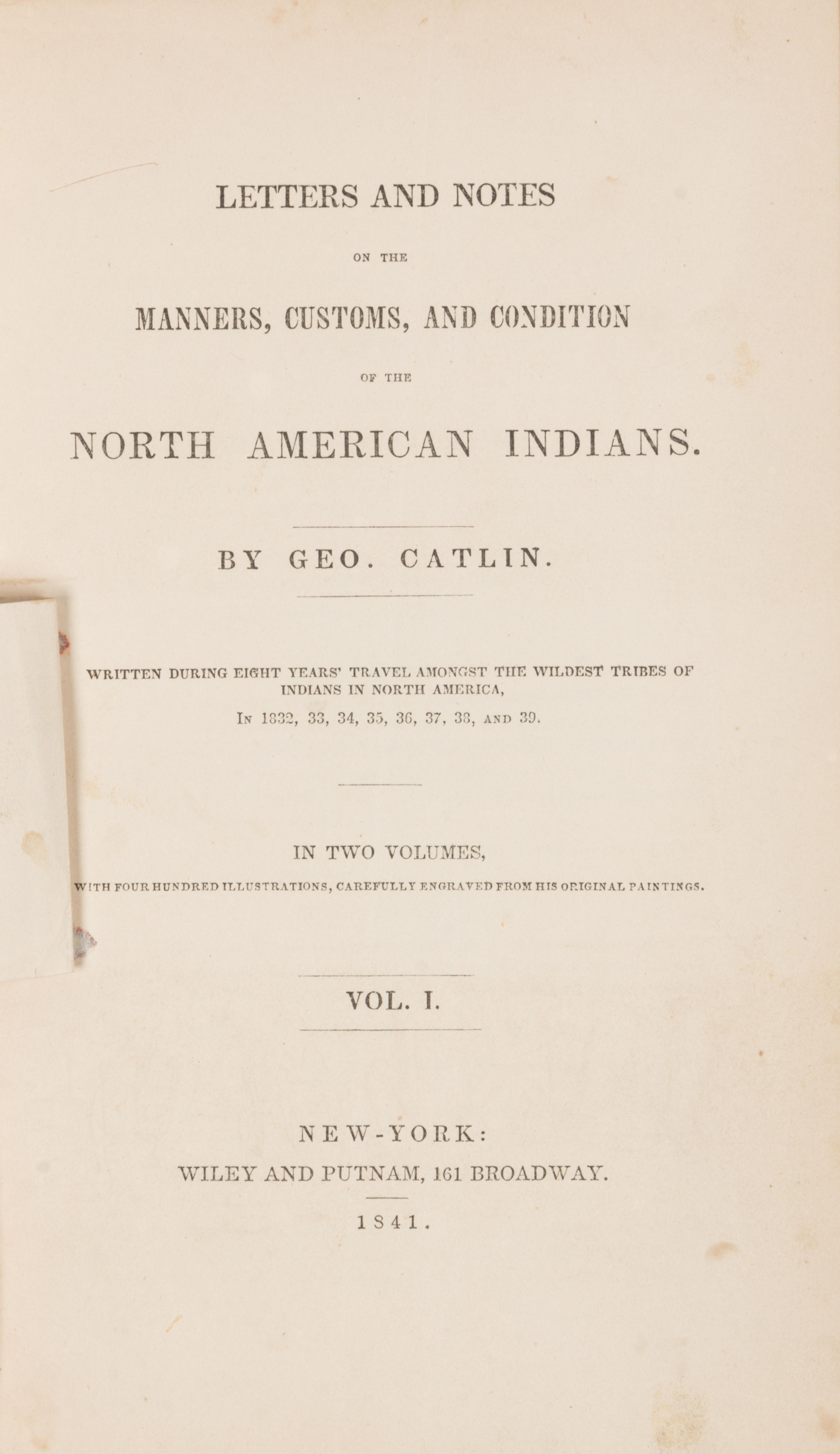CATLIN, George (1796-1872)
