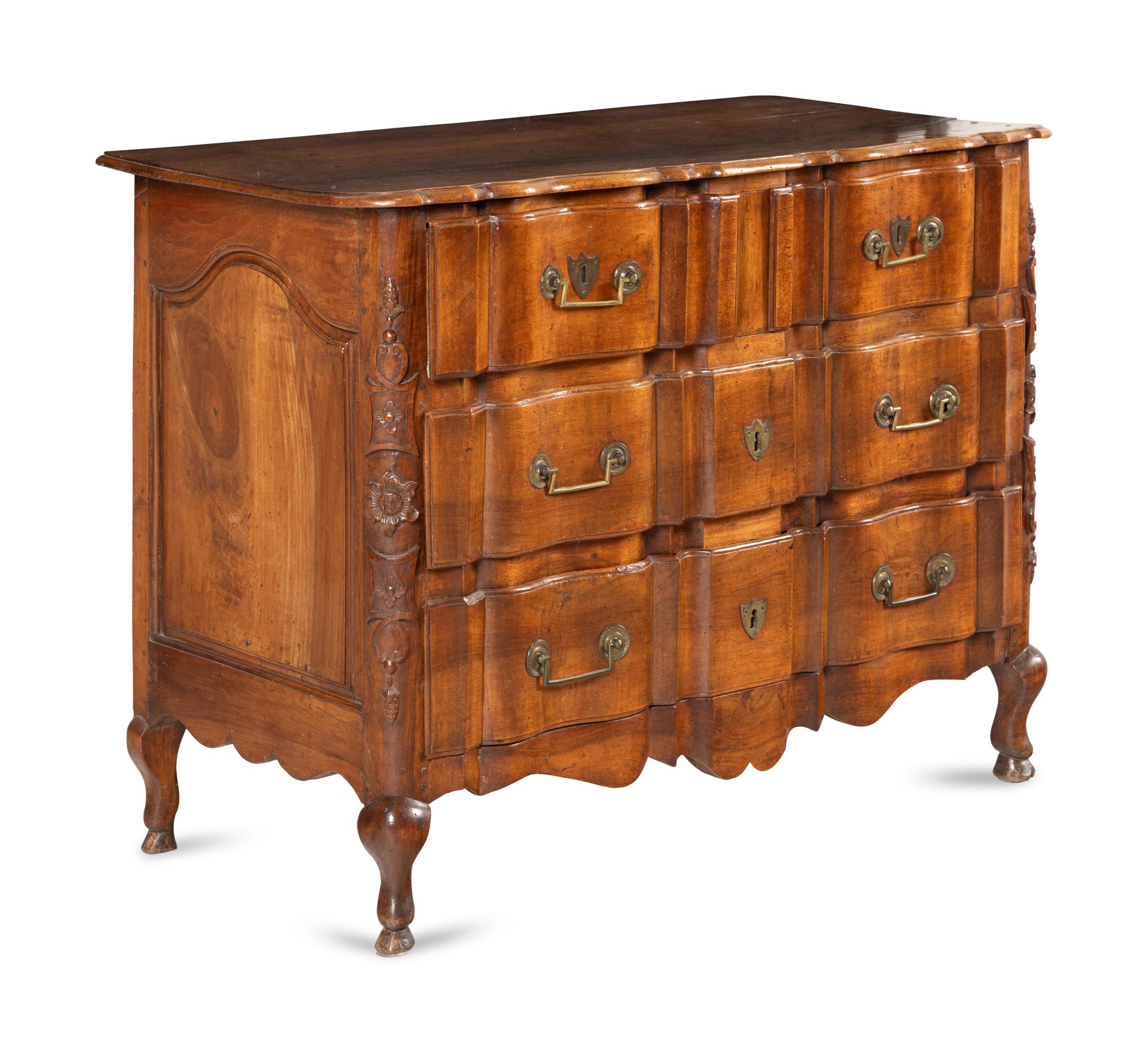 A French Provincial Walnut Commode