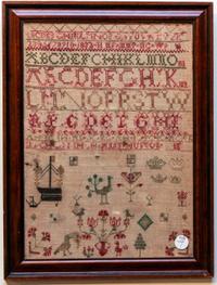 An English Sampler Height 16 3/4 x width 12 inches. — 19TH CENTURY
