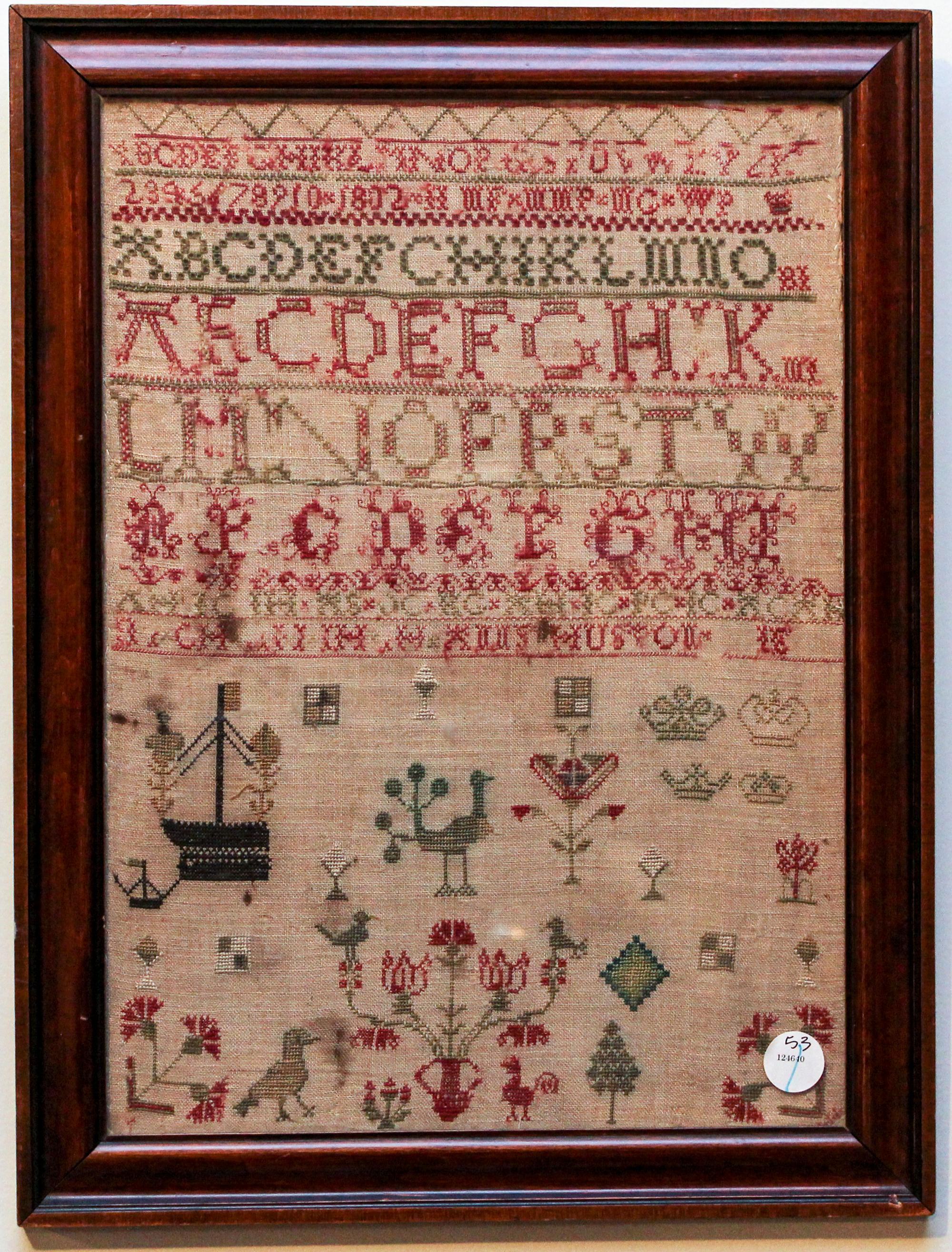 An English Sampler Height 16 3/4 x width 12 inches. — 19TH CENTURY
