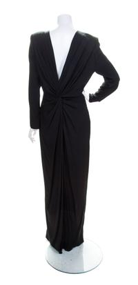 A Carolina Herrera Black Dress, Size 14.