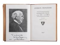 [EDISON, Thomas A. (1847-1931)]. Ephemera assoc. with New York & Edison's electrical innovations.
