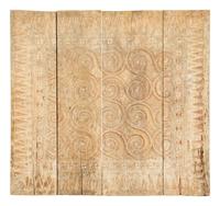 Three South-East Asian Carved Wood Panels — 20th Century