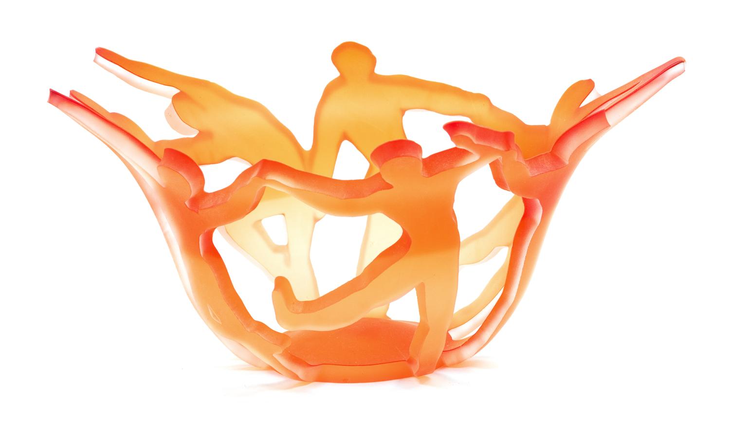 Ann Alderson Cabezas, (American, 20th Century), Bowl with Dancing Figures