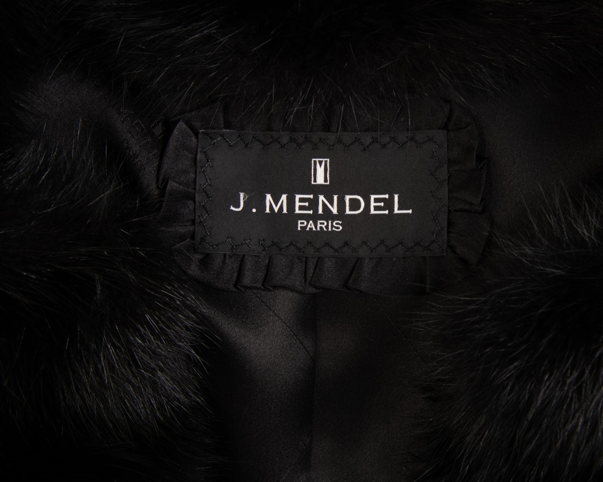 J. Mendel Fox Fur Short Sleeve Jacket