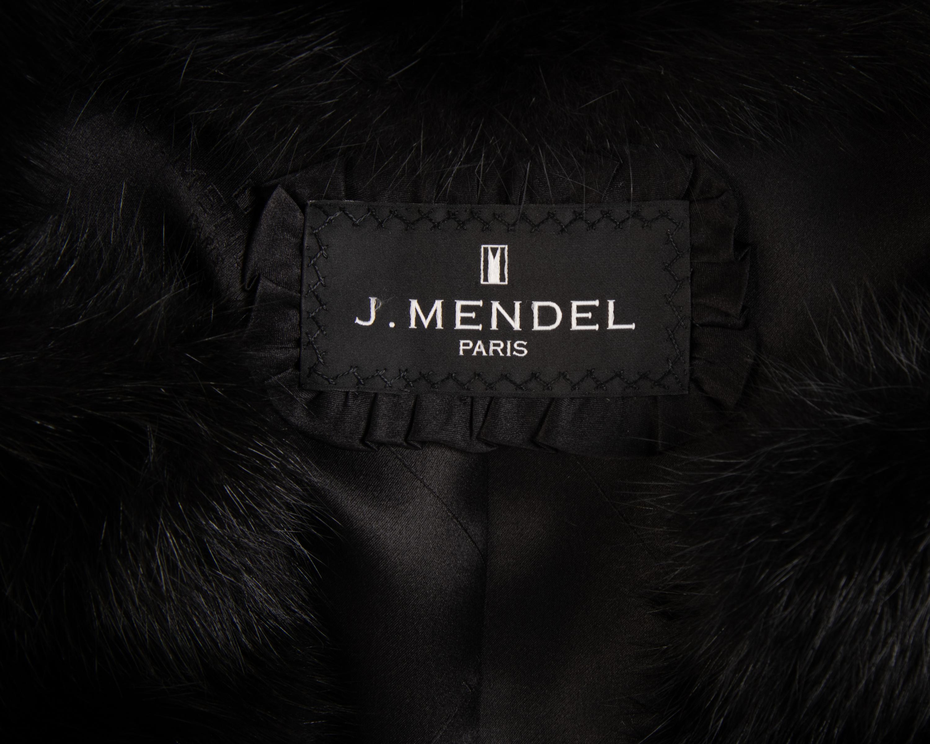 J. Mendel Fox Fur Short Sleeve Jacket