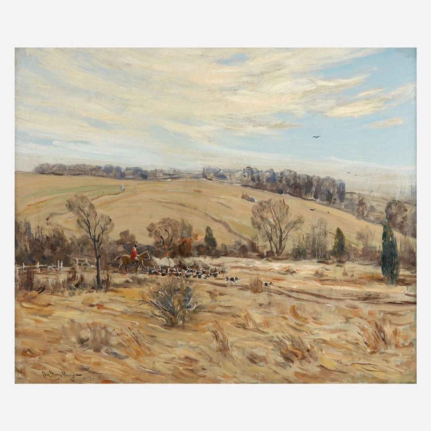 Charles Morris Young (American, 1869–1964) Huntsman and Hounds (Echo Valley)