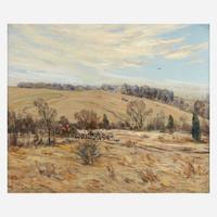 Charles Morris Young (American, 1869–1964) Huntsman and Hounds (Echo Valley)