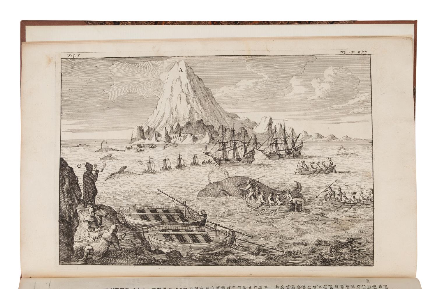 [Travel & Exploration]. Munk, Jens (1579-1628). An Account of a most Dangerous Voyage Perform'd by the Famous Capt. John Monck, in the Years 1619, and 1620...to Hudson's Straits, in order to discover a Passage to that side, betwixt Greenland and America to the West-Indies... Translated from Dutch into English. Extract from: Awnsham and John Churchill. A Collection of Voyages and Travels . [London, 1732].