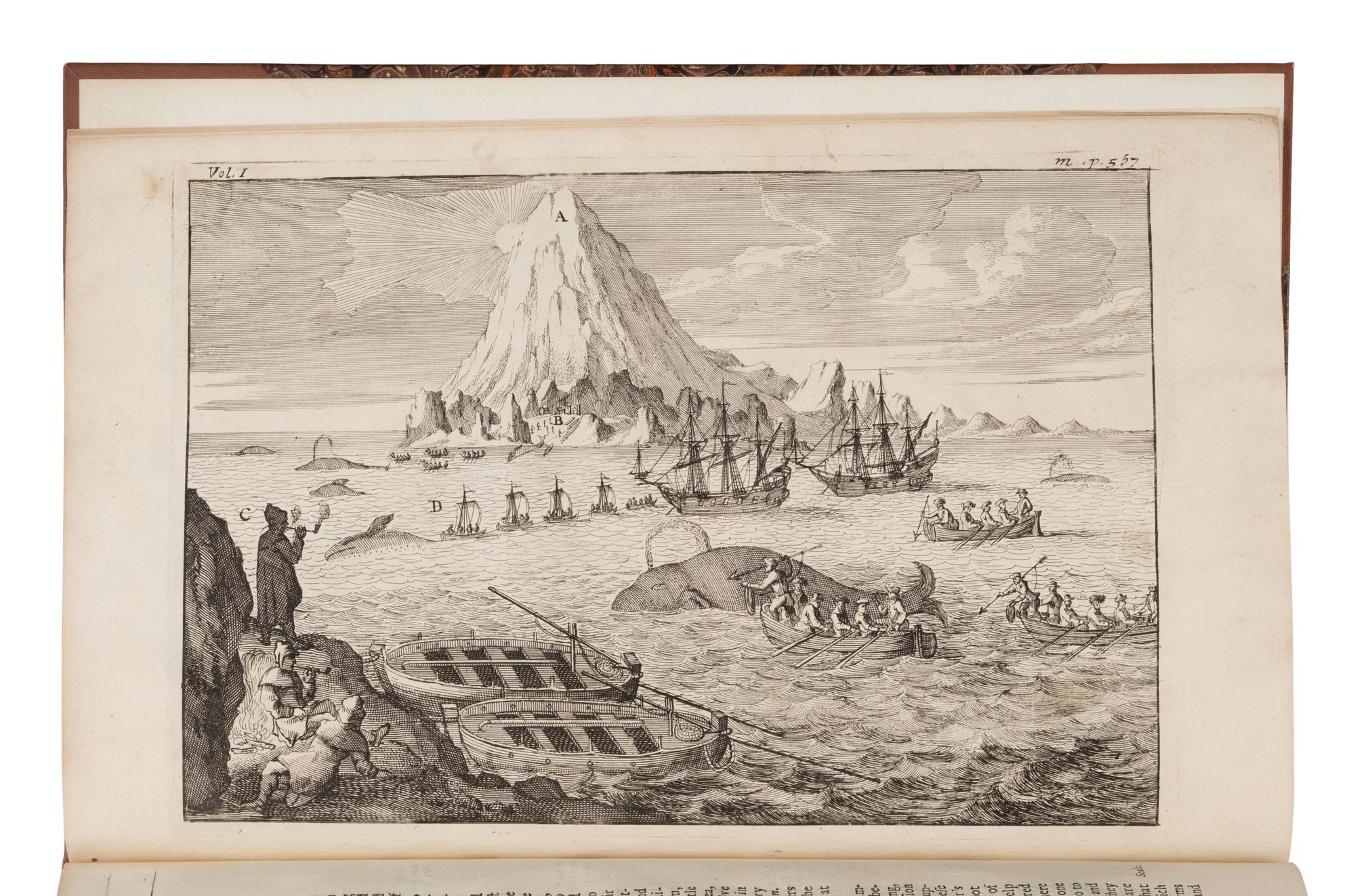[Travel & Exploration]. Munk, Jens (1579-1628). An Account of a most Dangerous Voyage Perform'd by the Famous Capt. John Monck, in the Years 1619, and 1620...to Hudson's Straits, in order to discover a Passage to that side, betwixt Greenland and America to the West-Indies... Translated from Dutch into English. Extract from: Awnsham and John Churchill. A Collection of Voyages and Travels . [London, 1732].