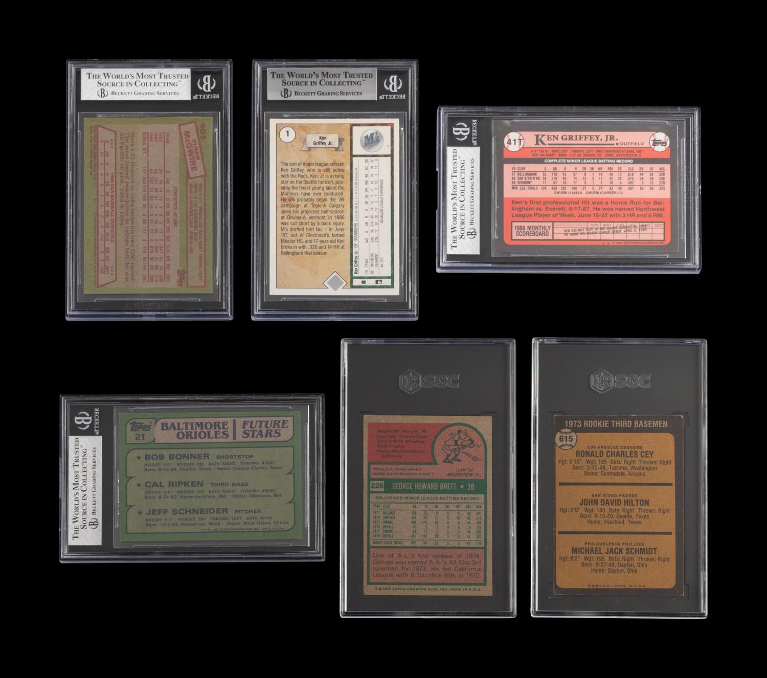 A Group of Hall of Fame and Notable Baseball Rookie Cards (Including Mike Schmidt and George Brett),