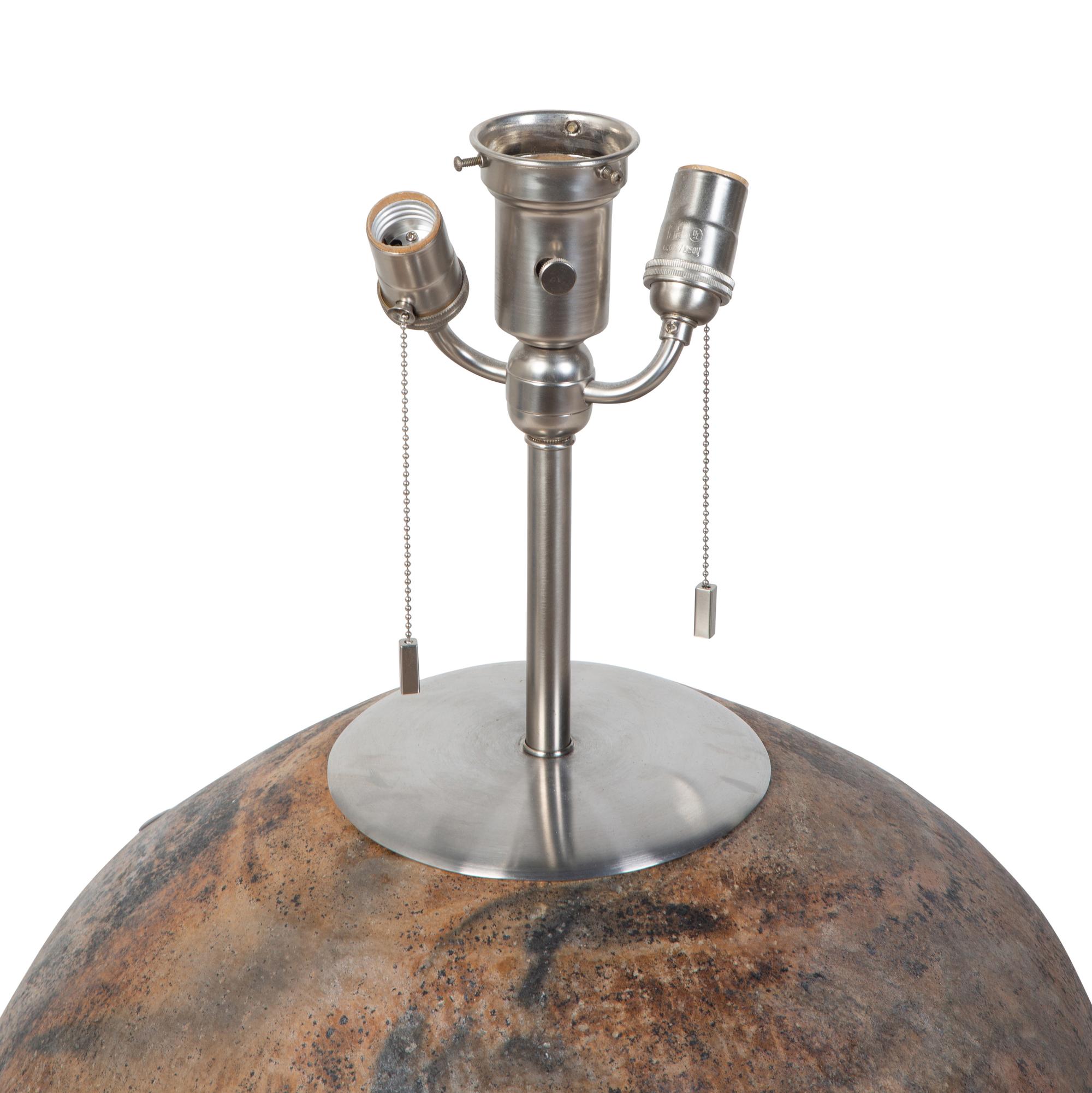 A Modern Monumental Ceramic Base Table Lamp — 20TH CENTURY