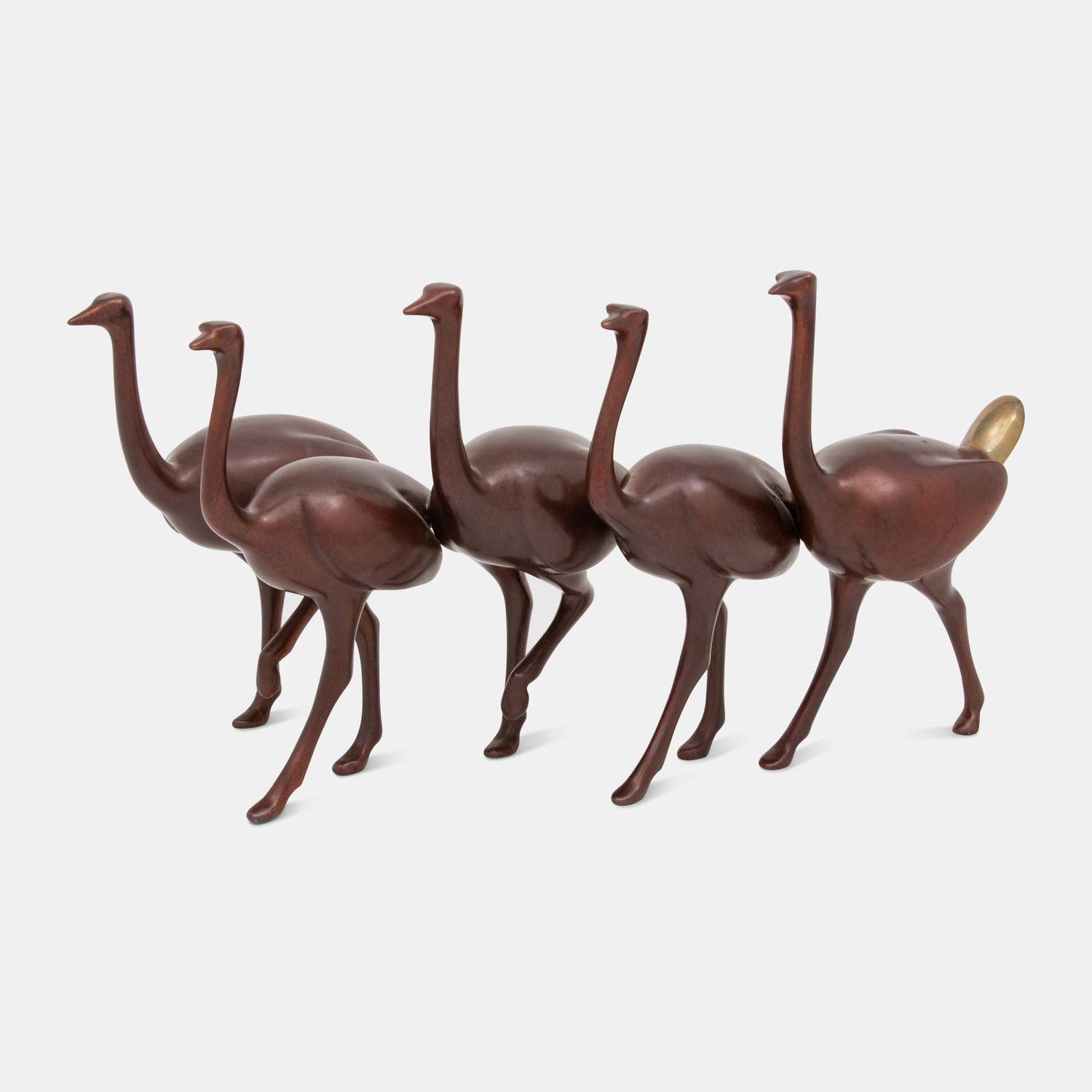 Running Ostriches Sculpture edition 66/1250