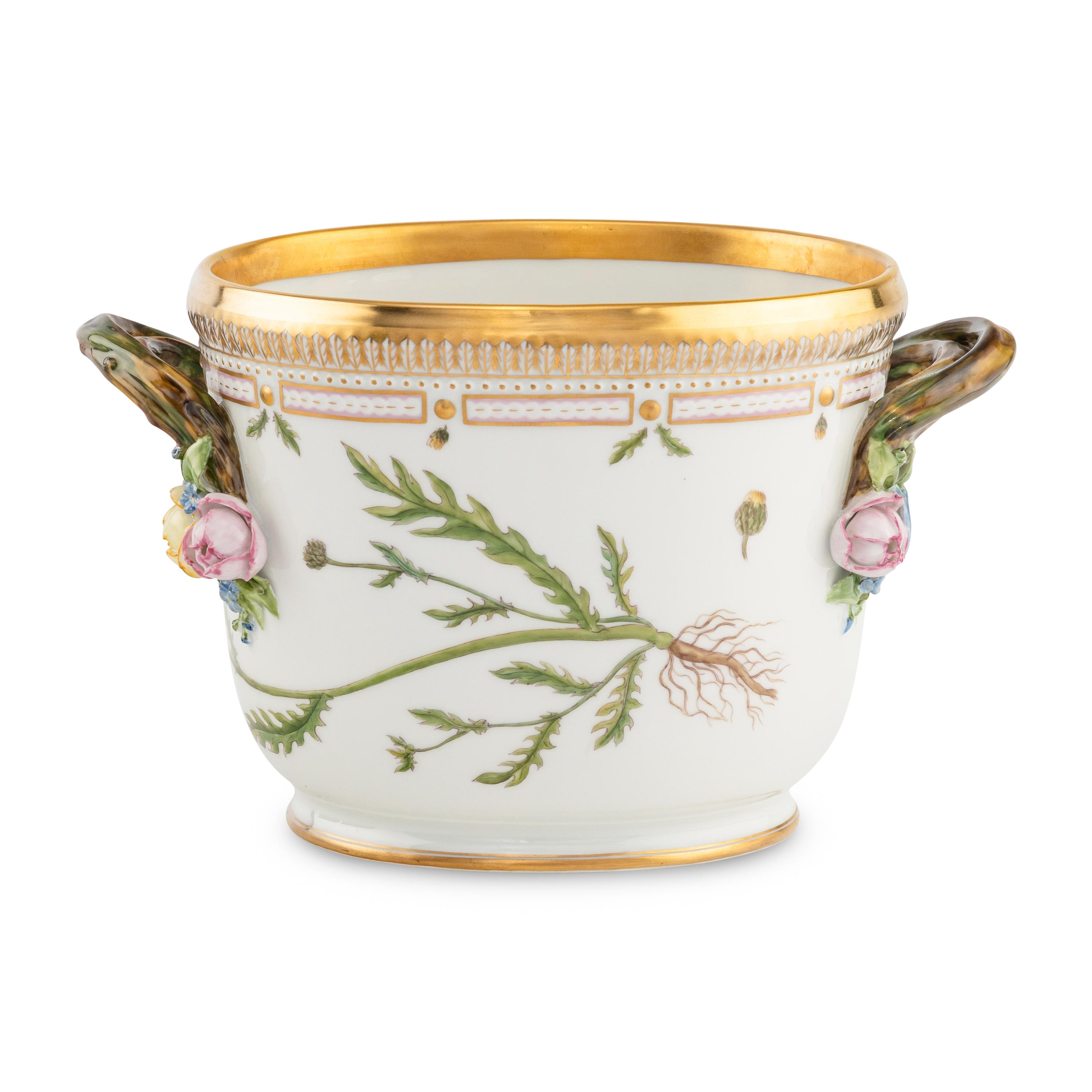 A Royal Copenhagen Flora Danica Porcelain Wine Cooler