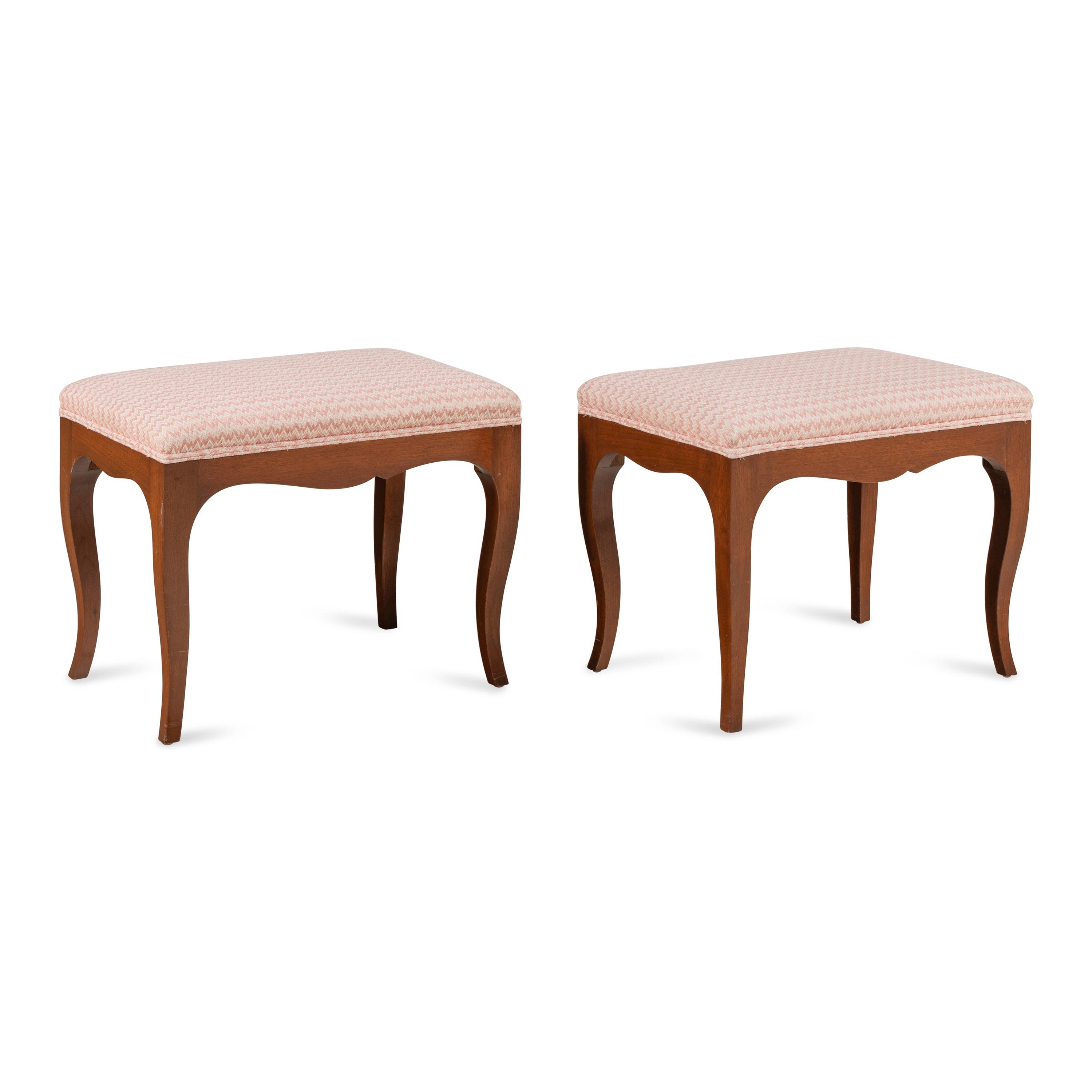 Pair of French Provincial Style Fruitwood Benches