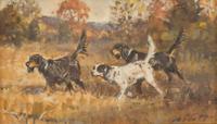 Robert Kennedy Abbett (American, 1926–2015) - Pointing Setters on the Hunt