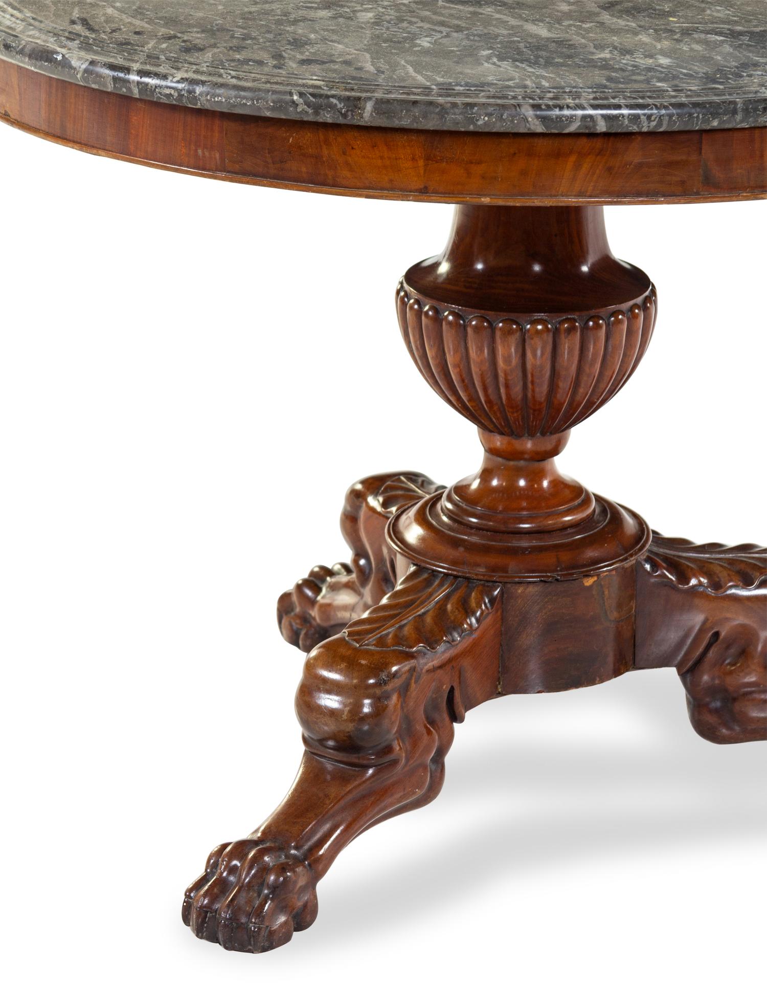 A Charles X Mahogany Center Table