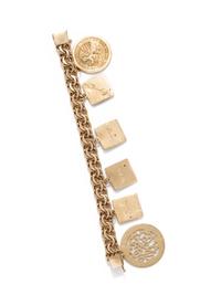YELLOW GOLD CHARM BRACELET
