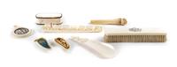 A Collection of Ivory and Bone Articles, Width of first 7 inches.