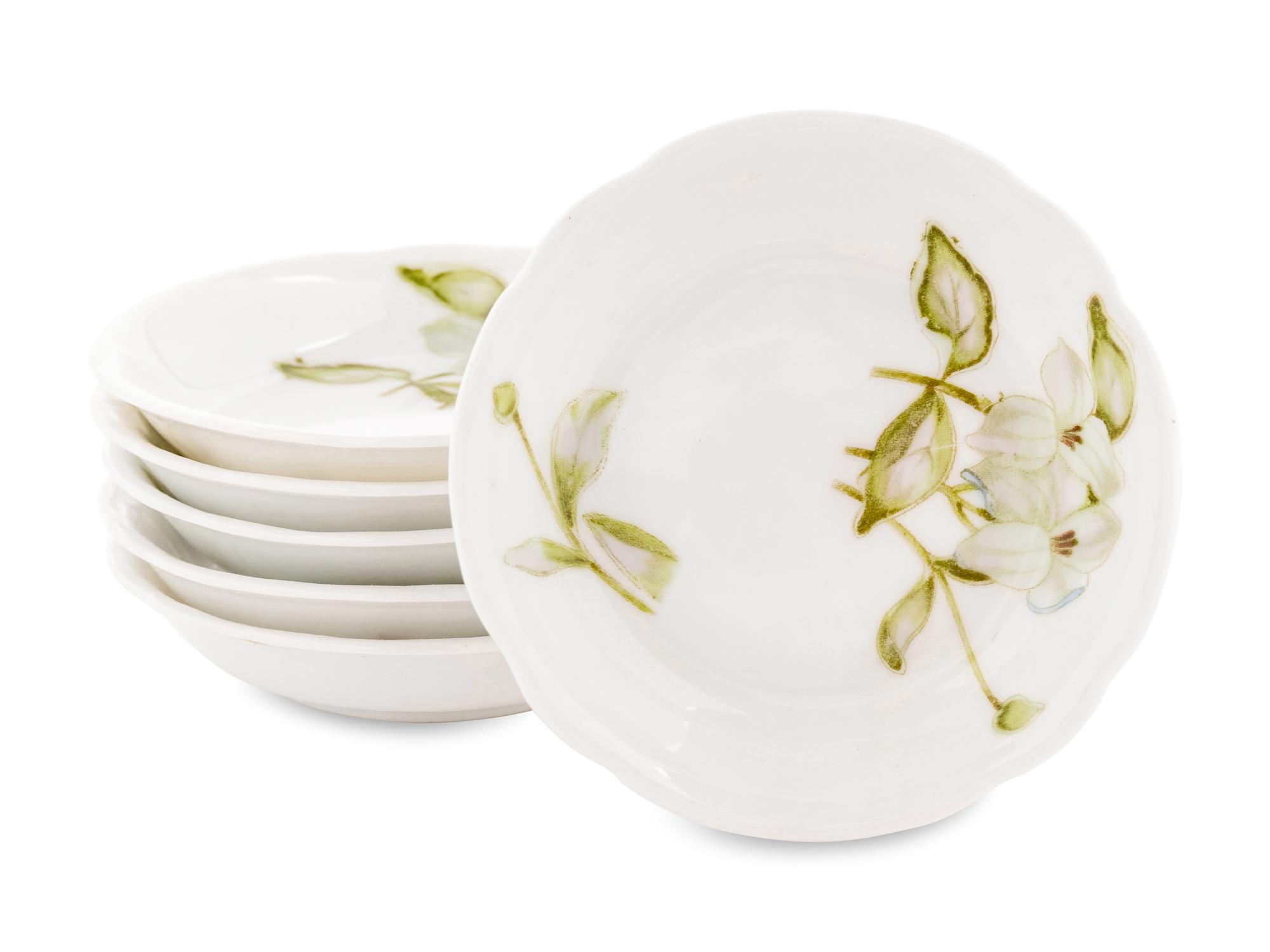 A Gardner Porcelain Fruit and Cheese Service
