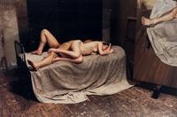 Bruce Bernard (1928-2000) Lee Bowery and Nicola Bateman Posing for Lucien Freud's "And the Husband", 1993