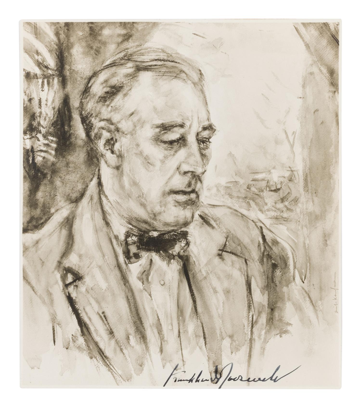 [KAUFMAN, Enit Zerner (1897-1961)] – [ROOSEVELT, Franklin Delano] [Portrait of Franklin Delano ROOSEVELT (1882-1945)].