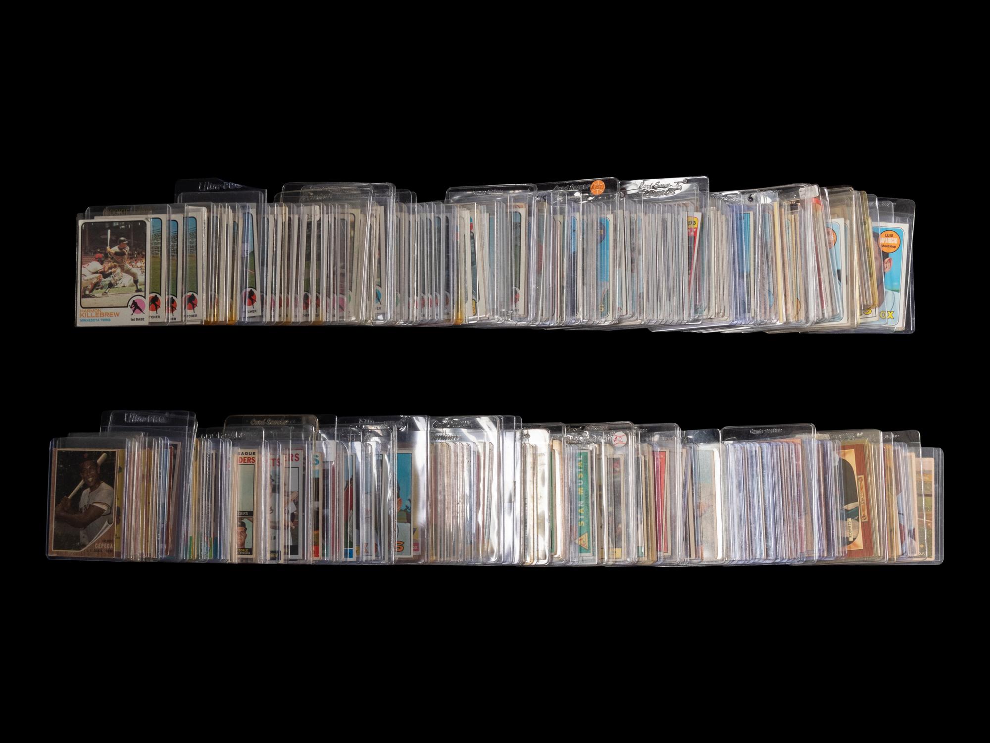 A Shoebox Collection of 1950s-70s Hall of Fame and Notable Baseball Cards