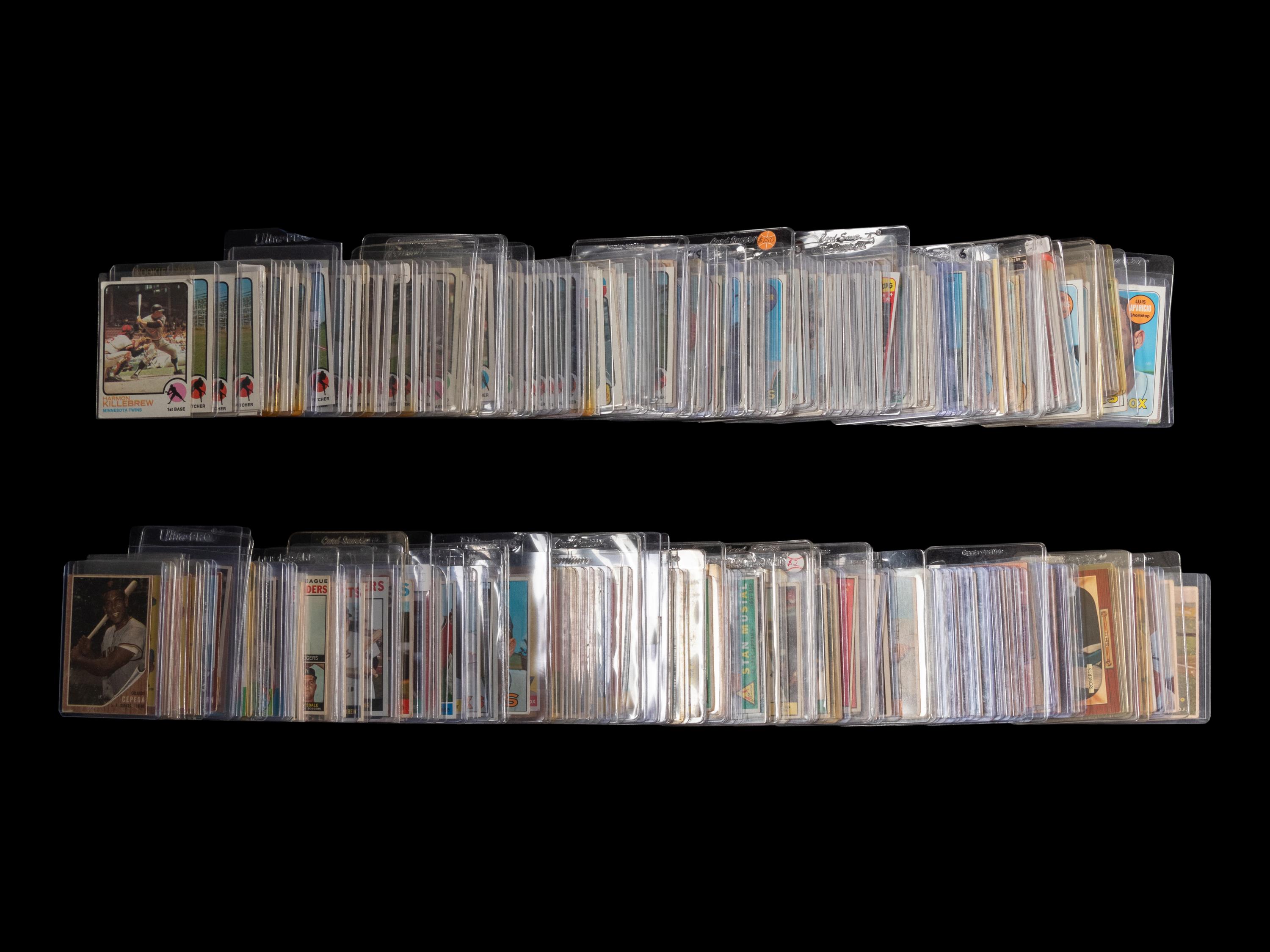A Shoebox Collection of 1950s-70s Hall of Fame and Notable Baseball Cards