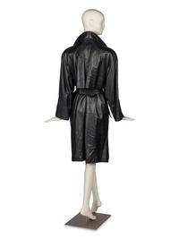 Gucci Belted Leather Coat, 1980s