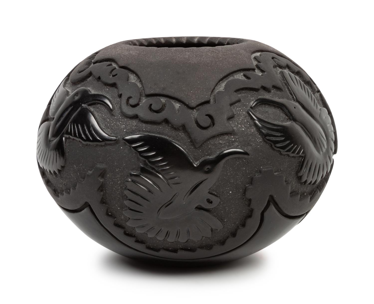 Micaceous Blackware Jar