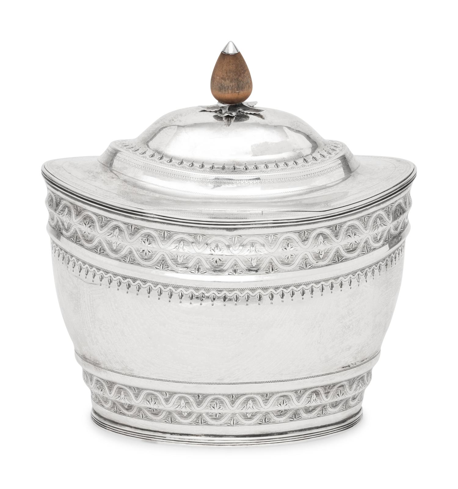 A George III Silver Tea Caddy